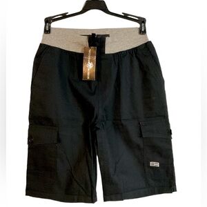 Beverly Hills Polo Club Drawstring Midnight Cargo Shorts Boys NWT
